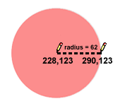 Circle Coordinate Example